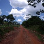 Strasse am Grundstueck entlang