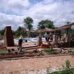 Baustelle Poolanlage